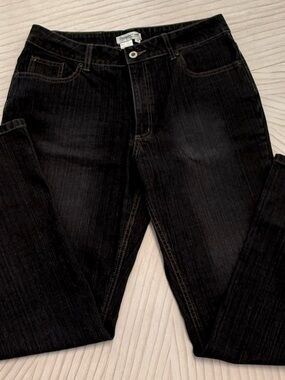 Coldwater Creek Black Boot Cut Jeans 12